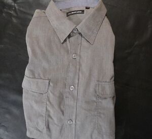 Red Level Nine Men's Casual Grey Button-Down Shirt